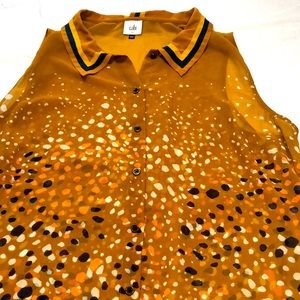 Cabi sheer sleeveless top